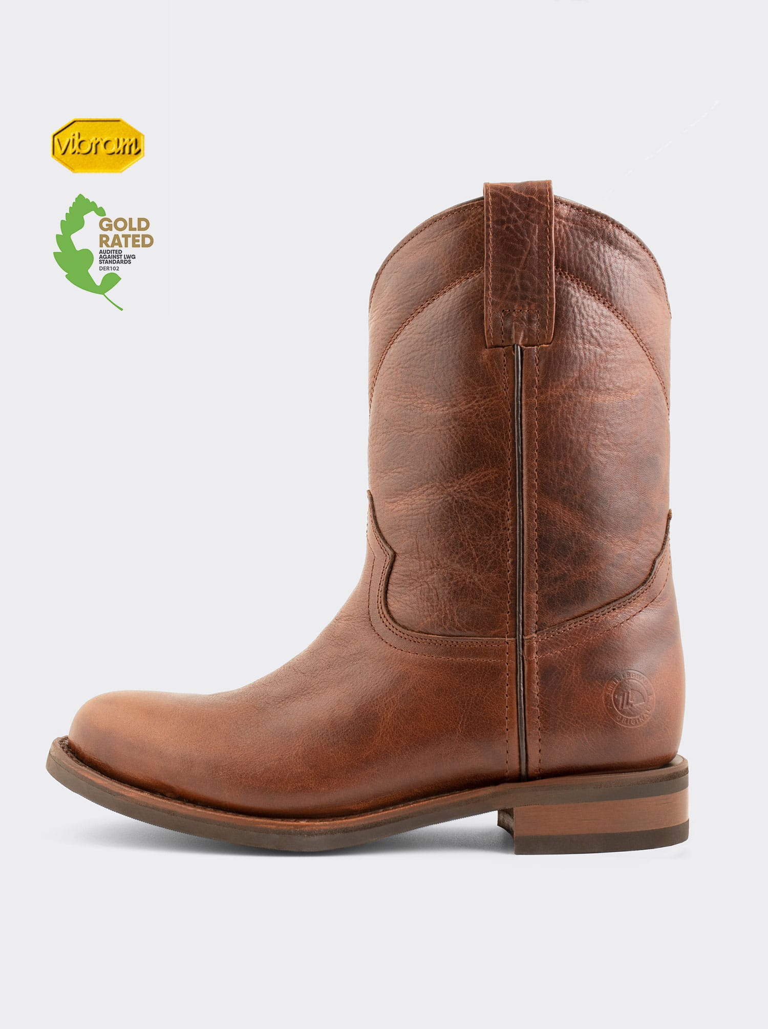 Bota Roper con Suela Vibram Resistente a Aceites Paddock Whiskey Estilo 1000
