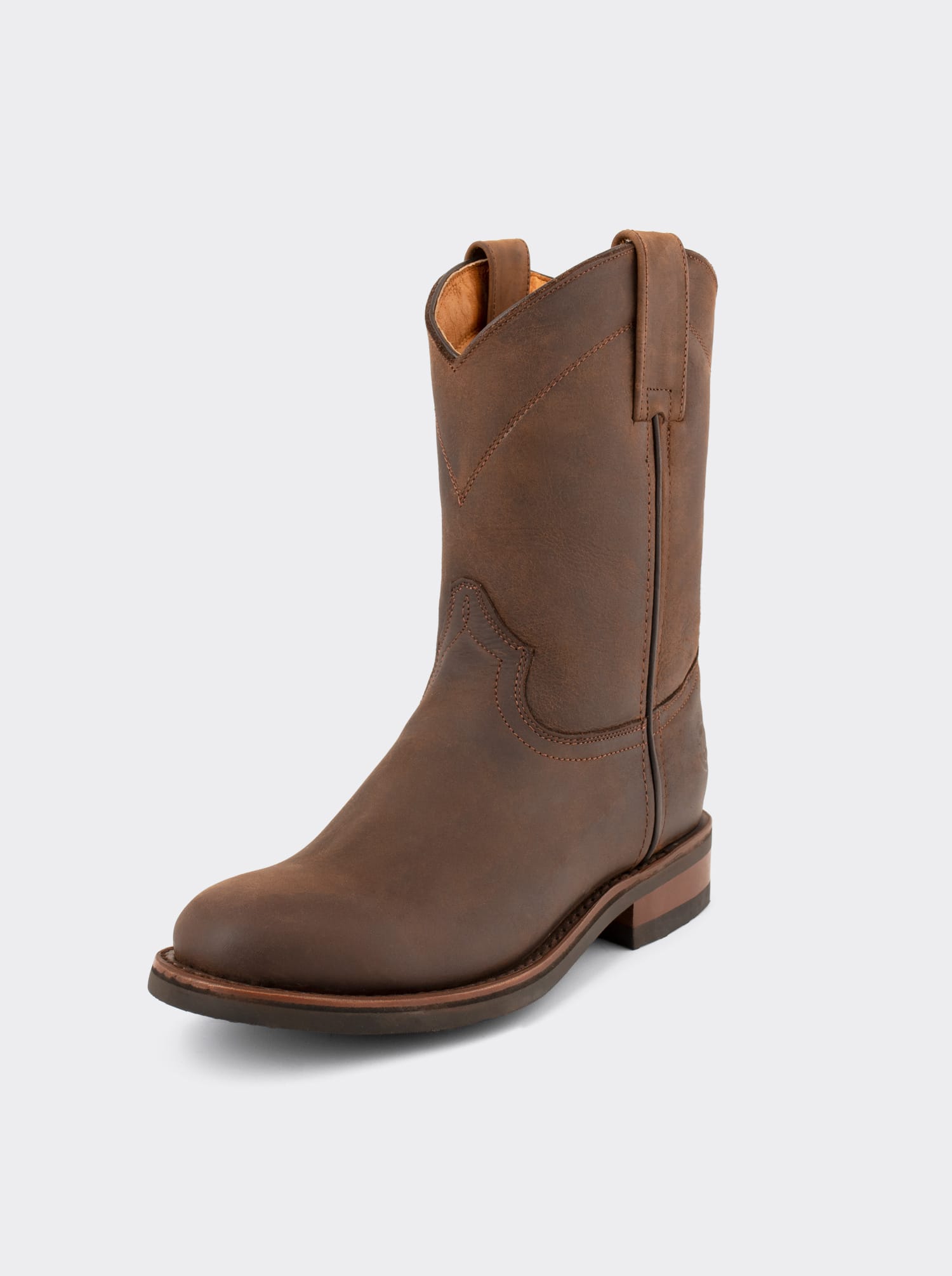 Bota Roper con Suela Vibram Resistente a Aceites Crazy Café Estilo 1000