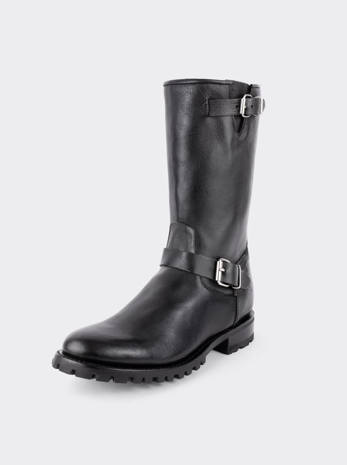Bota Biker con Cierre y Suela Track Bull Fight Negro Estilo 1806