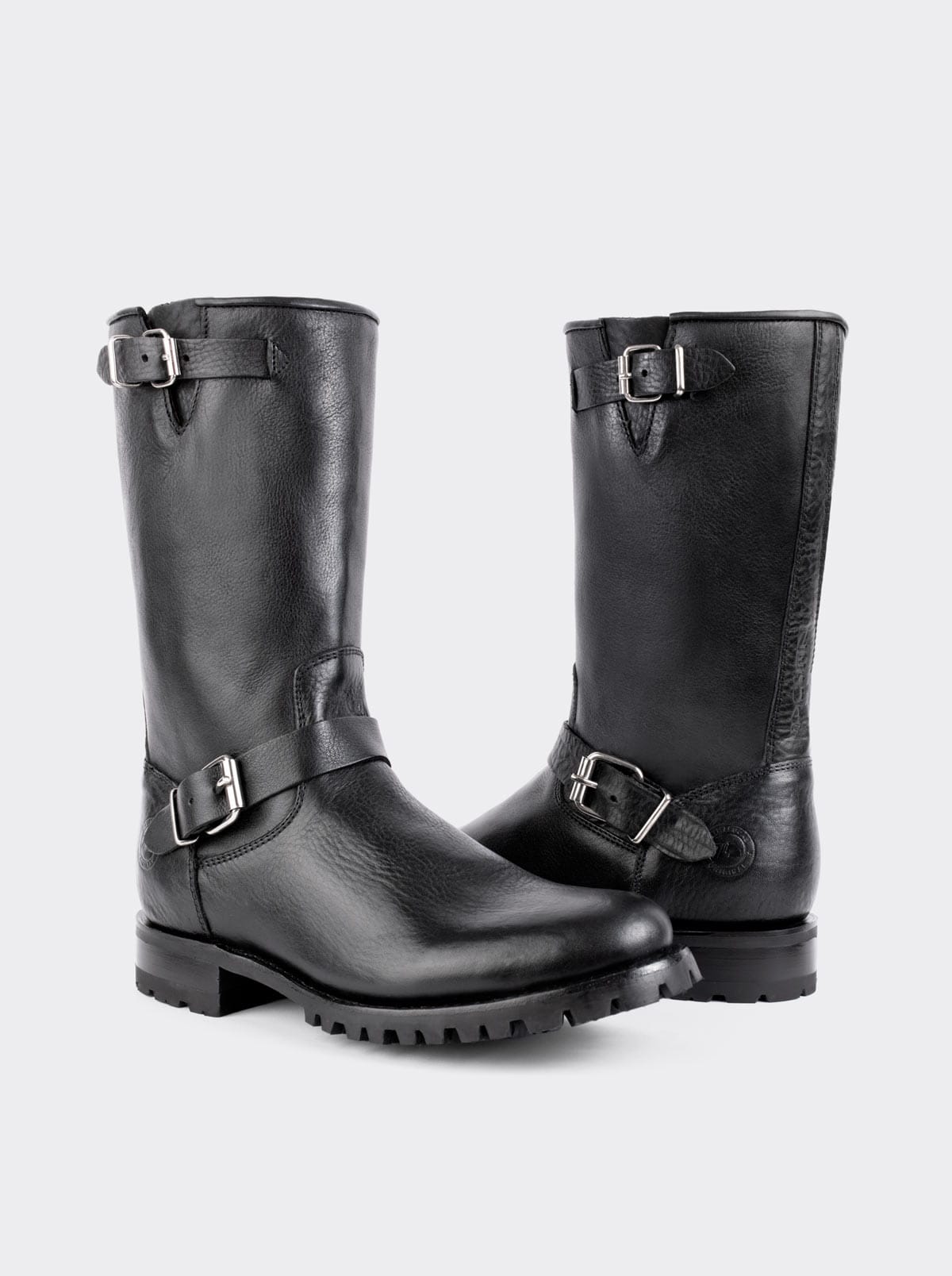 Bota Biker con Cierre y Suela Track Bull Fight Negro Estilo 1806