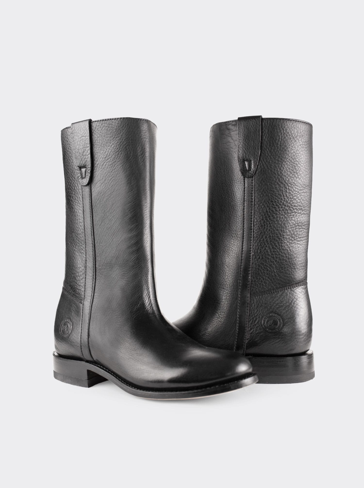 Bota Española con Cierre Montana Negro Estilo 3063