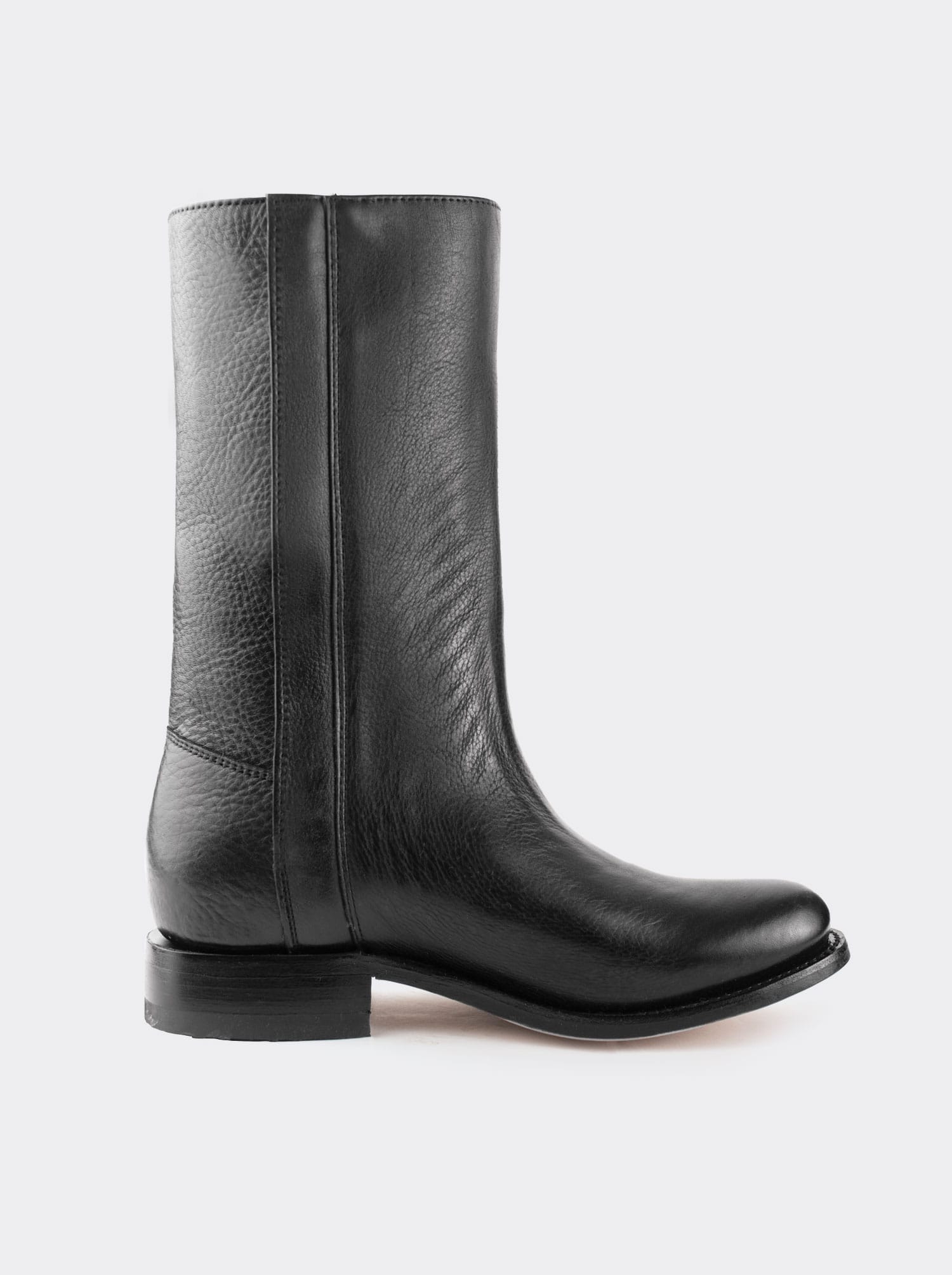 Bota Española con Cierre Montana Negro Estilo 3063