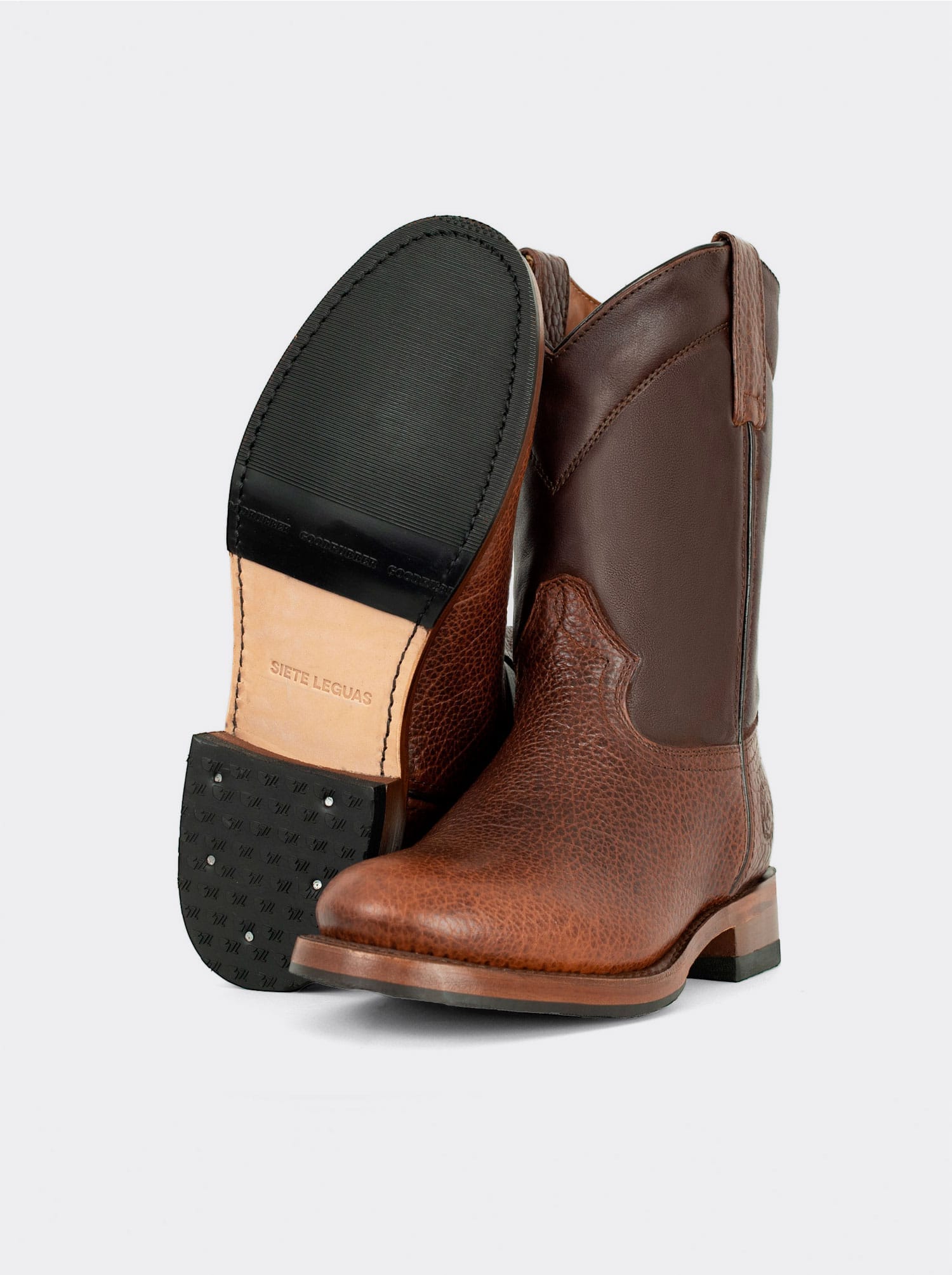 Bota Roper con Suela Doble Vida Antiderrapante Bisonte Americano Whiskey Estilo 1000