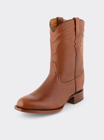 Bota Roper con Suela de Cuero Challenger Caoba Estilo 1004