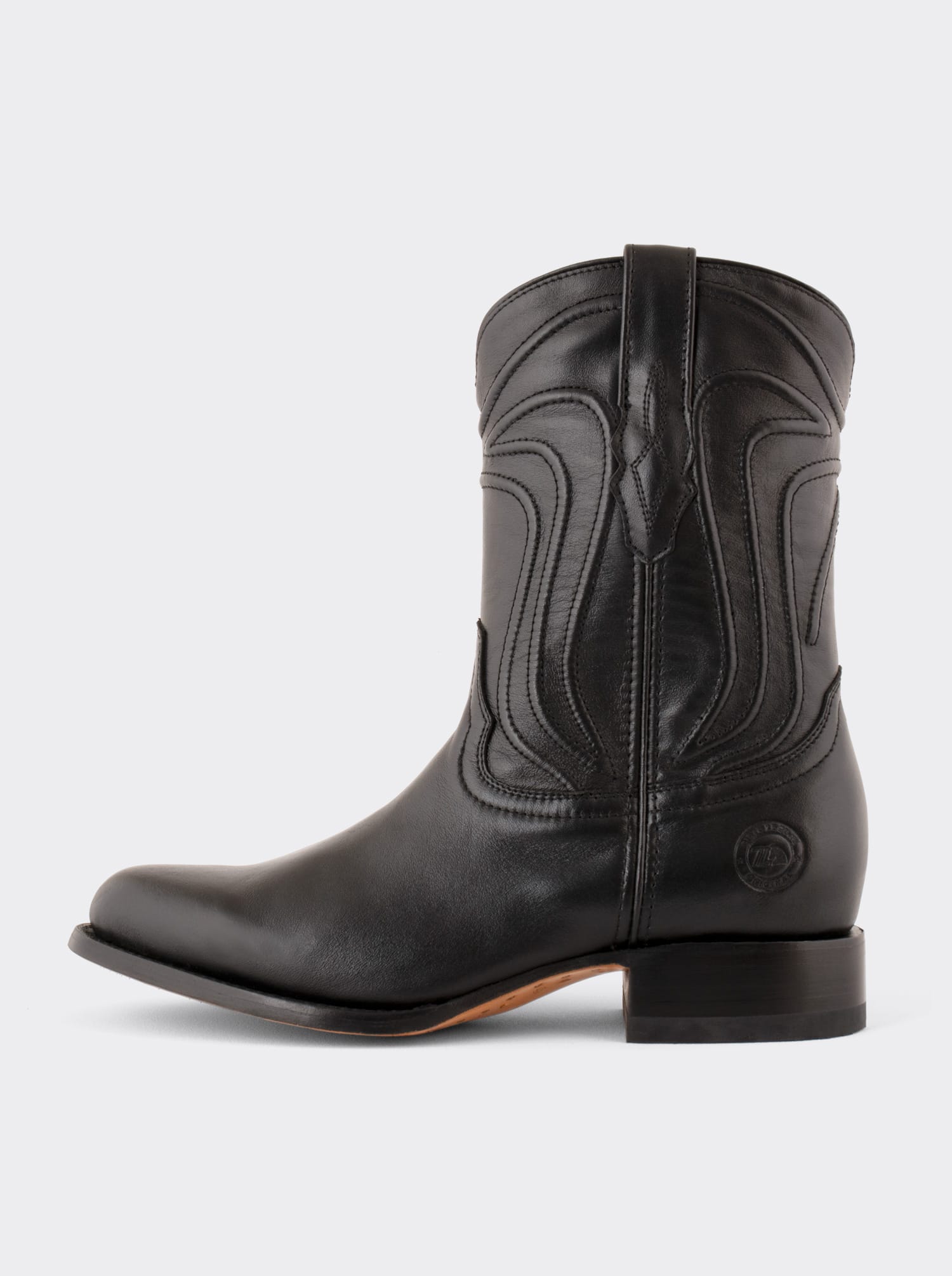Bota Roper con Suela de Cuero Borrego Negro Estilo 1005