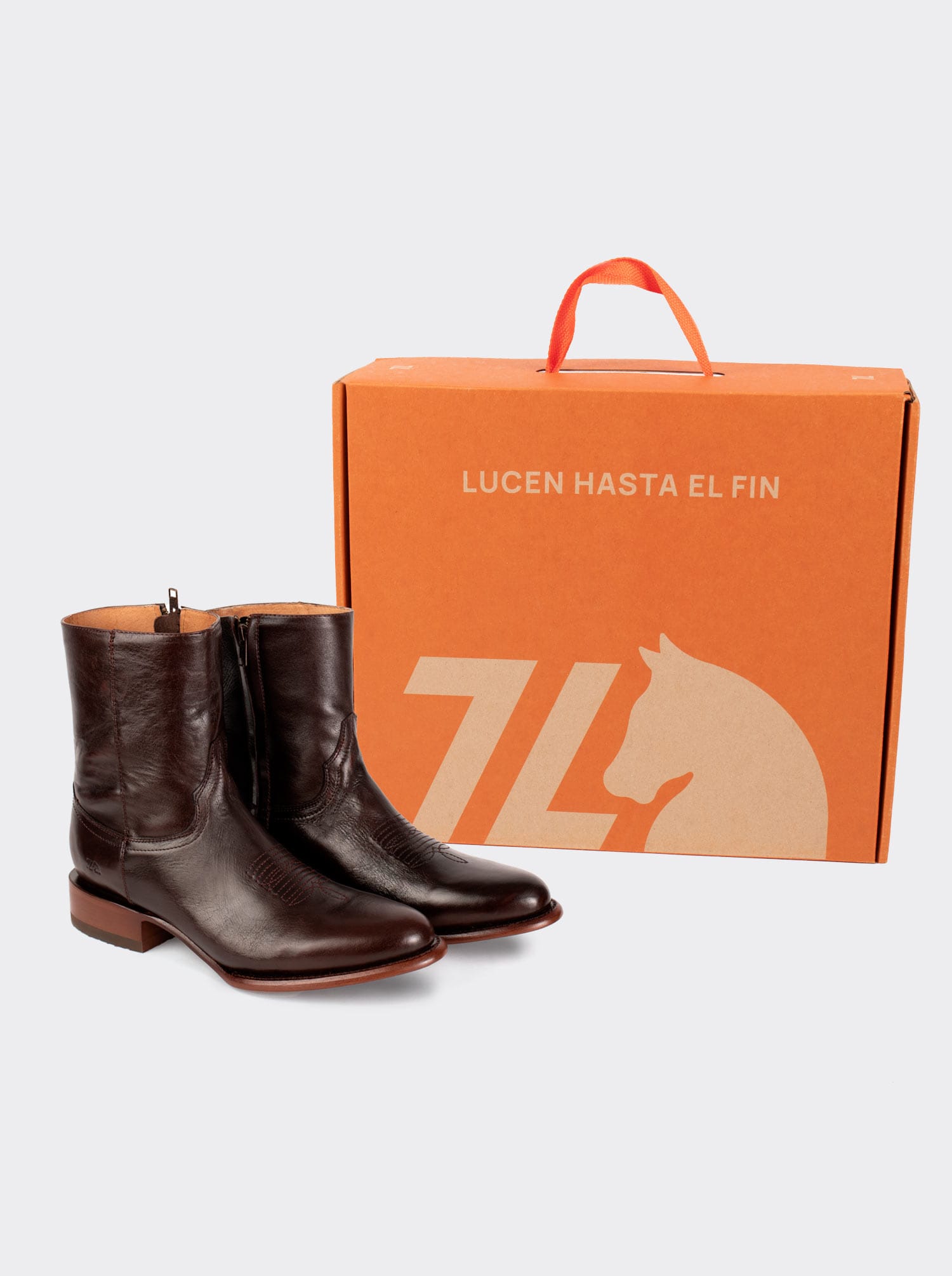 Botín Vaquero con Cierre Olmeca Café Estilo 11200