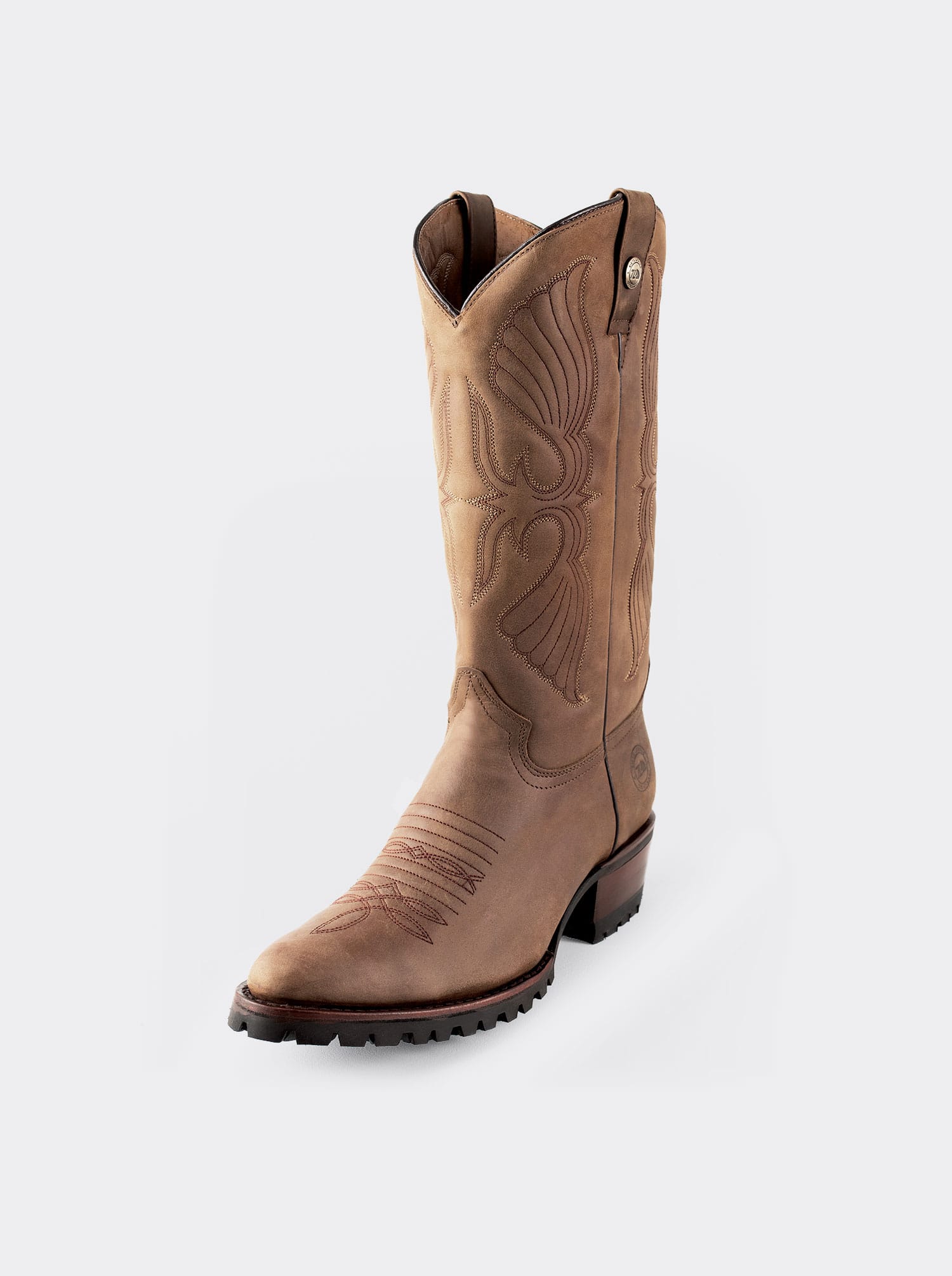 Bota Vaquera de Trabajo con Suela Track Crazy Papaya Estilo 1345
