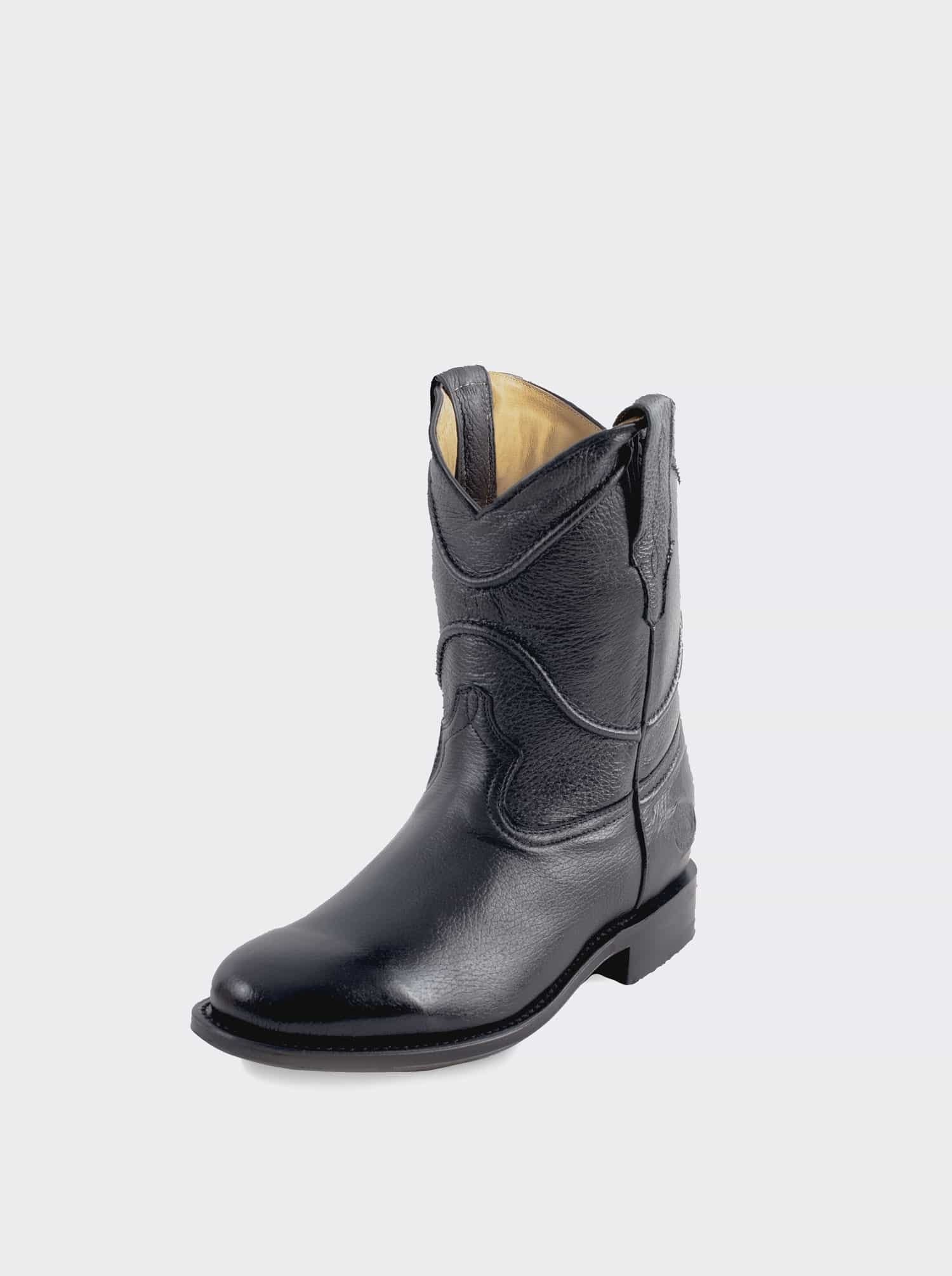 Bota Roper Siete Leguas piel Venado Geniuno Negro Est. 1001