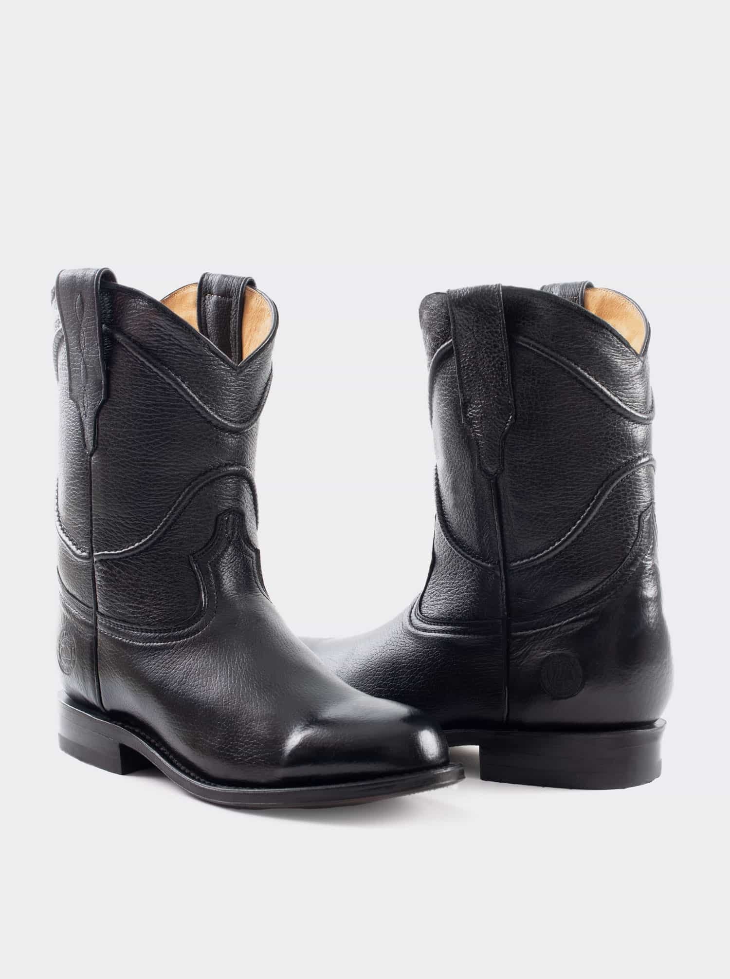 Bota Roper Siete Leguas piel Venado Geniuno Negro Est. 1001