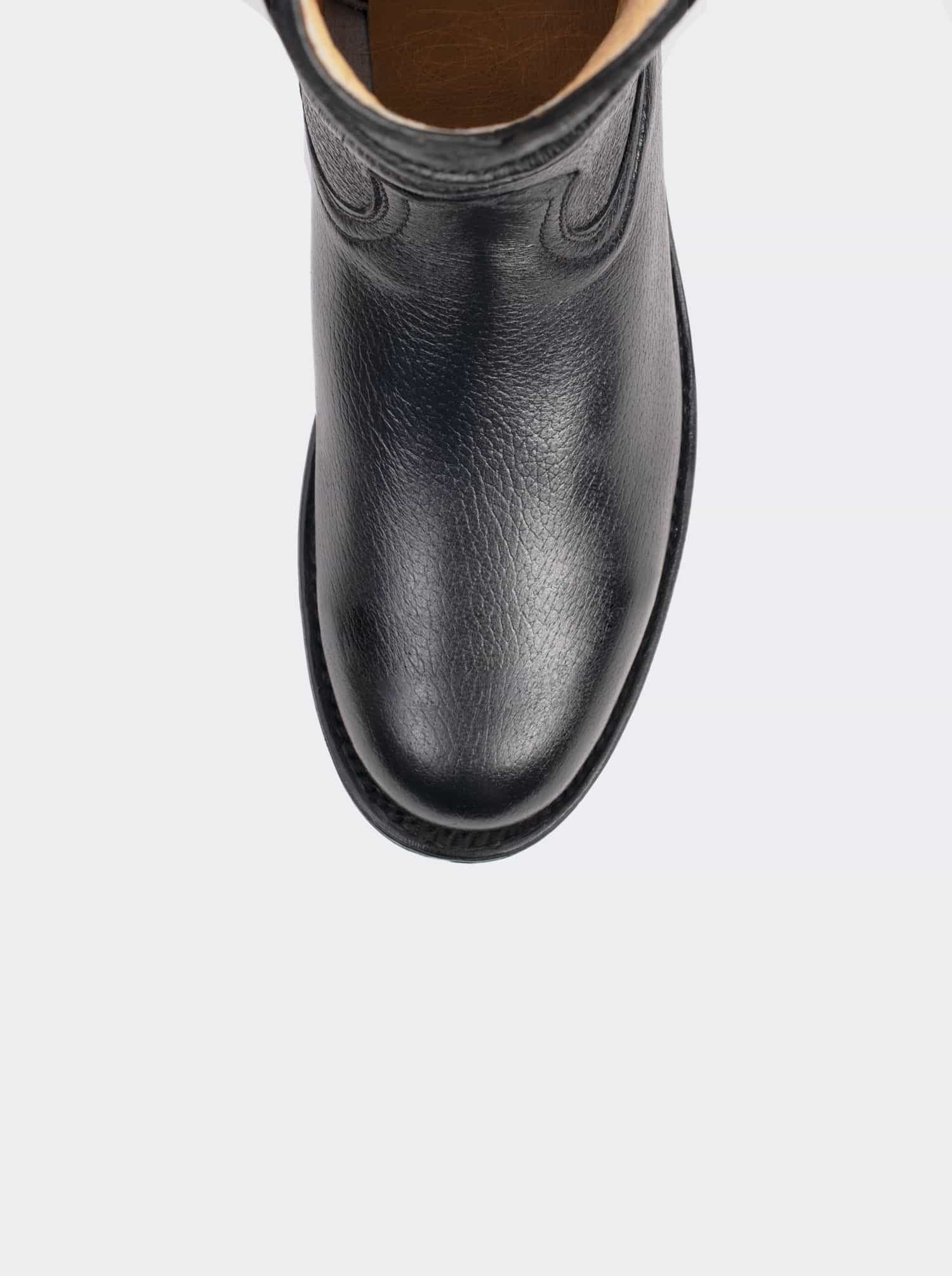 Bota Roper Siete Leguas piel Venado Geniuno Negro Est. 1001