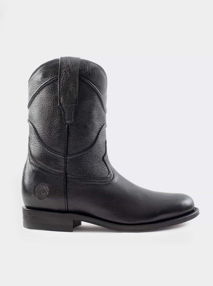 Bota Roper Siete Leguas piel Venado Geniuno Negro Est. 1001