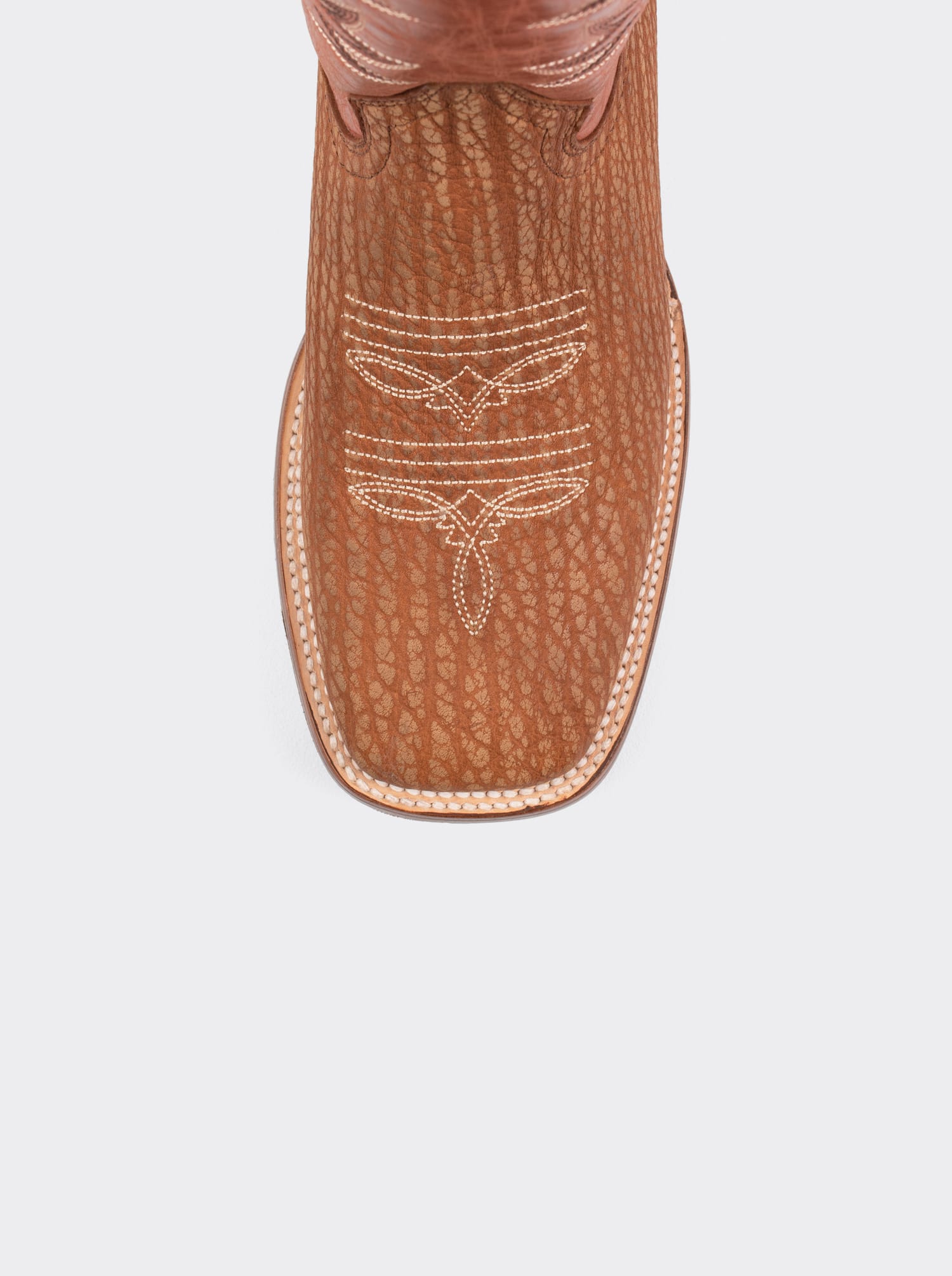 Bota Rodeo con Suela de Cuero Cuello de Toro Pulido Shedron Estilo 1557