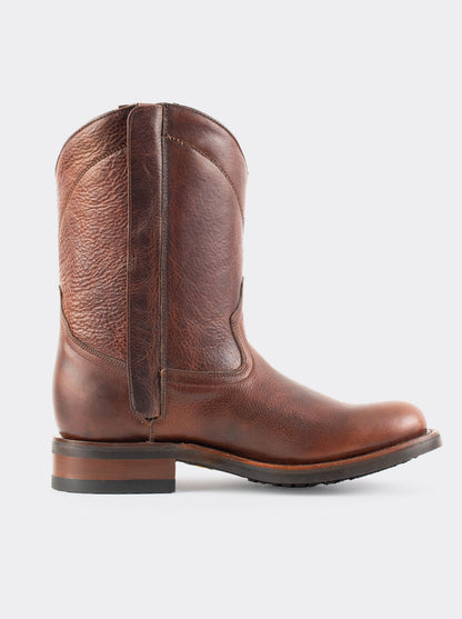 Bota Roper con Cierre y Suela Vibram Resistente a Aceites Paddock Whiskey Estilo 1677