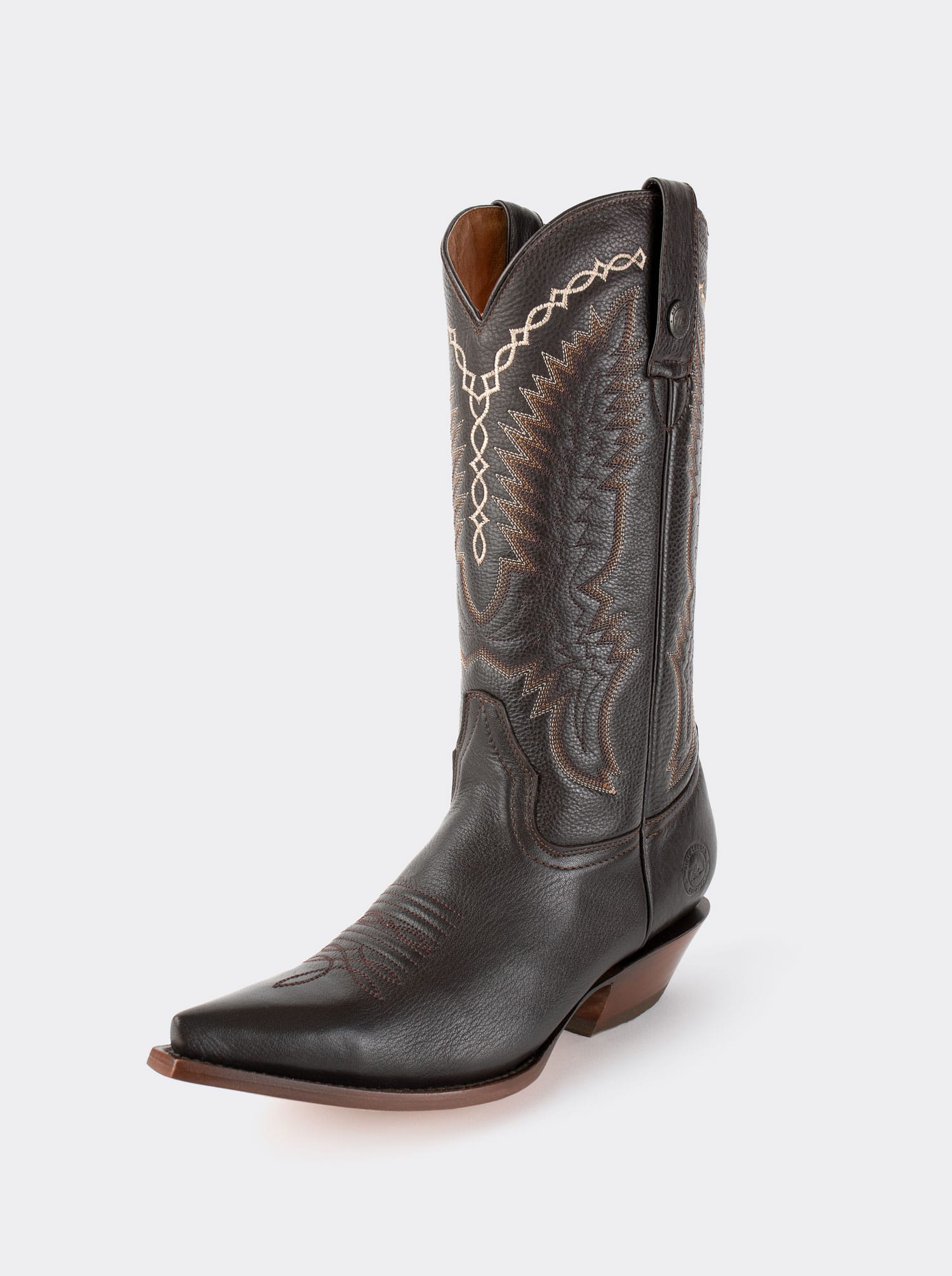 Bota Vaquera Tacón Cubano Rainbow Choco Estilo 1748