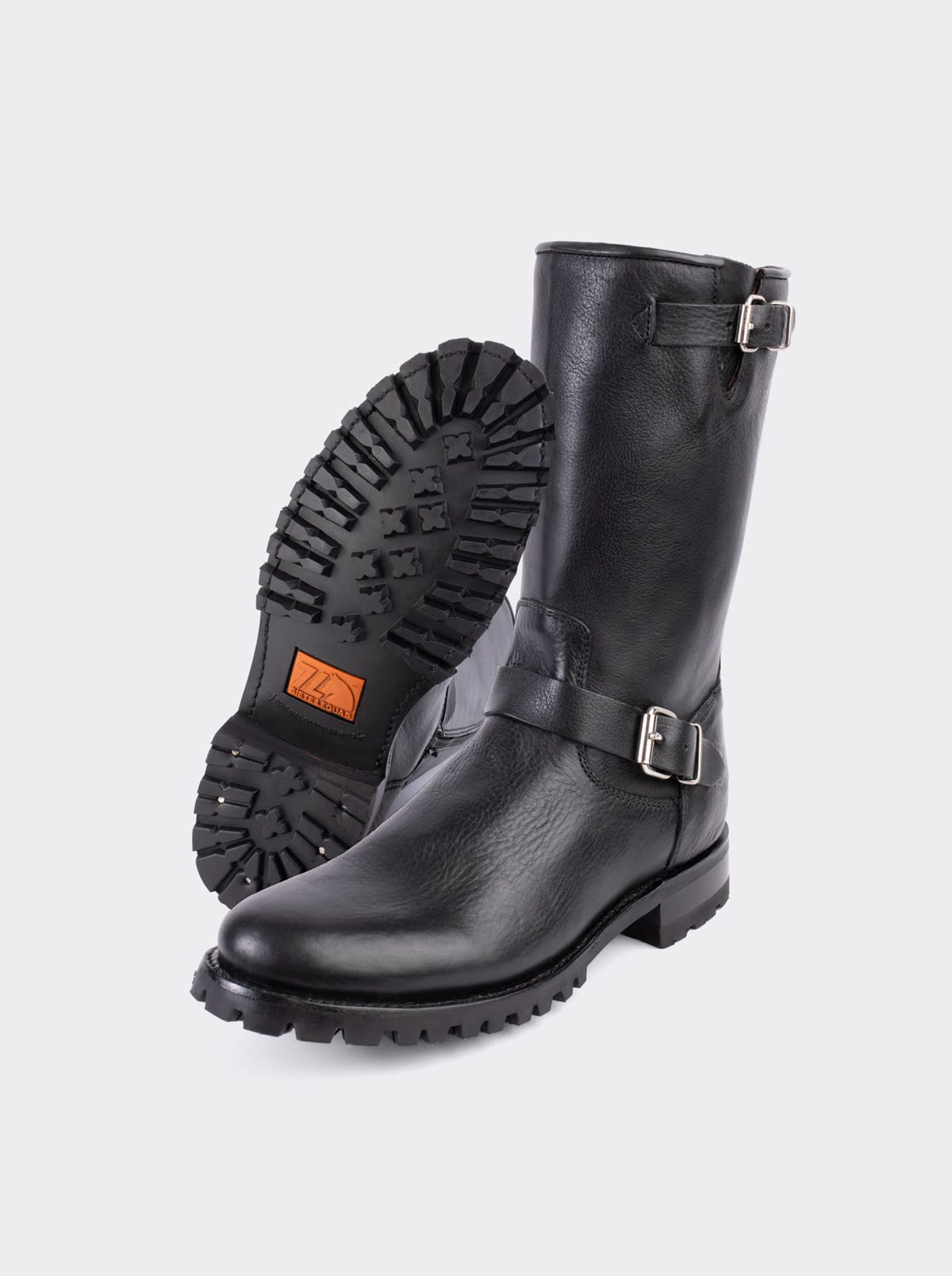 Bota Biker con Cierre y Suela Track Bull Fight Negro Estilo 1806