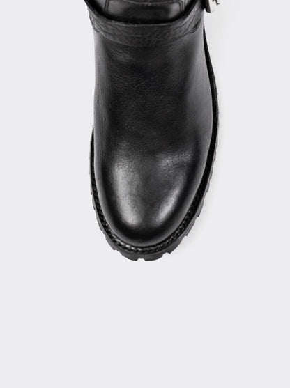 Bota Biker con Cierre y Suela Track Bull Fight Negro Estilo 1806