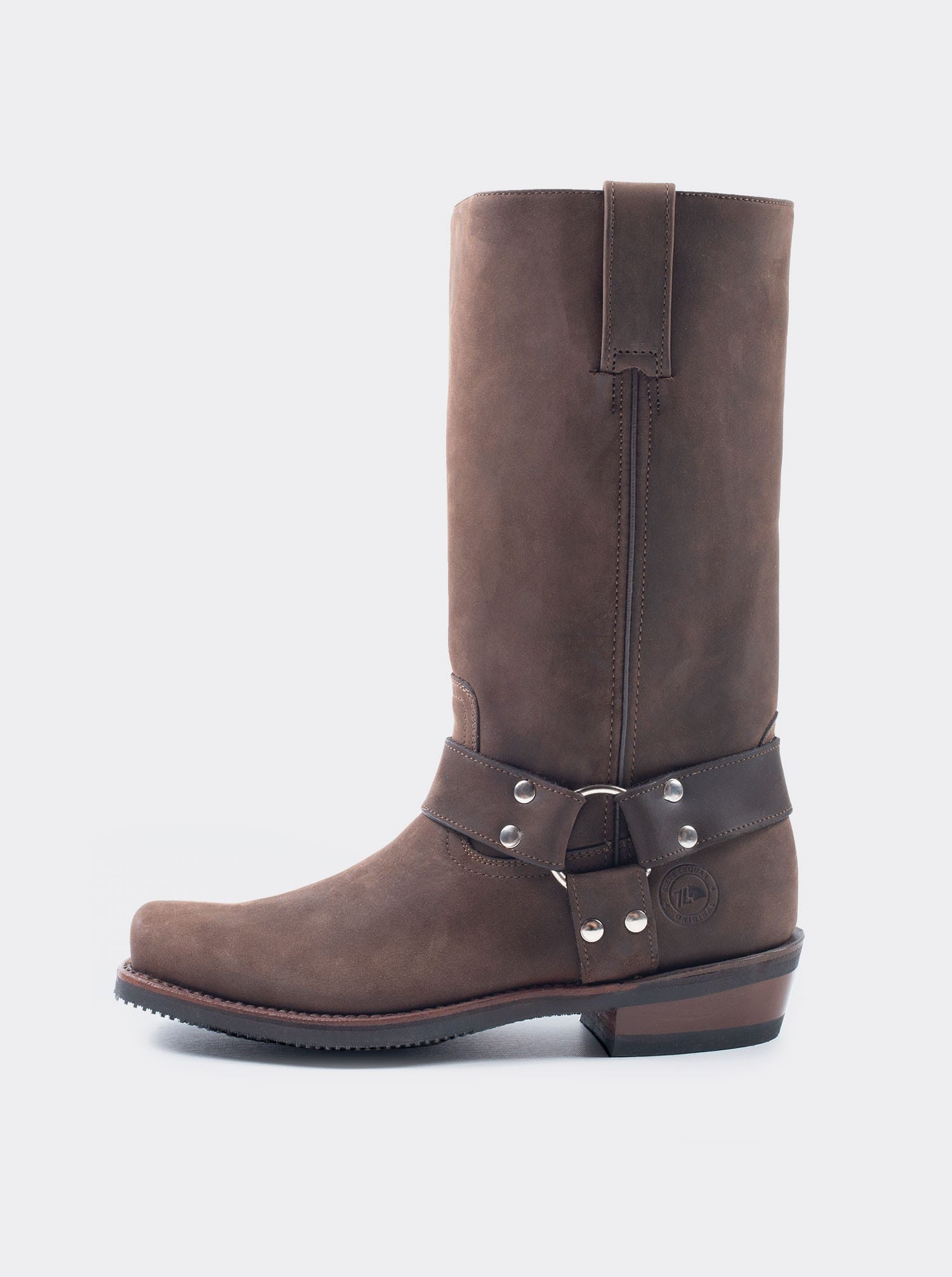 Bota Biker Antiderrapante Crazy Café Estilo 1801