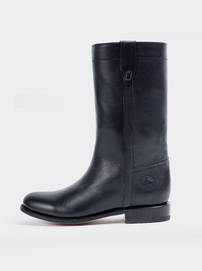 Bota Española Montana Negro Estilo 3061