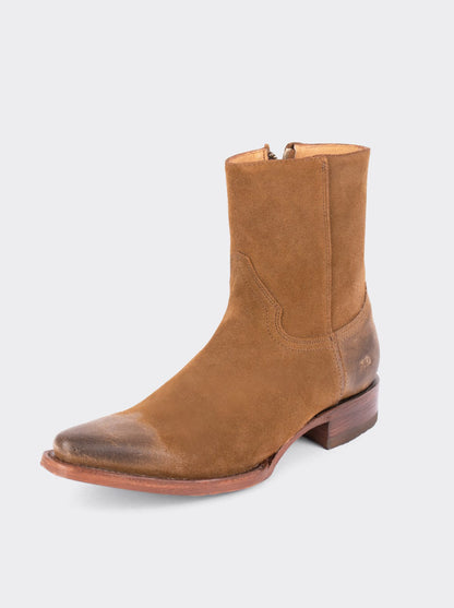 Botín Vaquero Puntal con Cierre Gamuza Ginger estilo 6207
