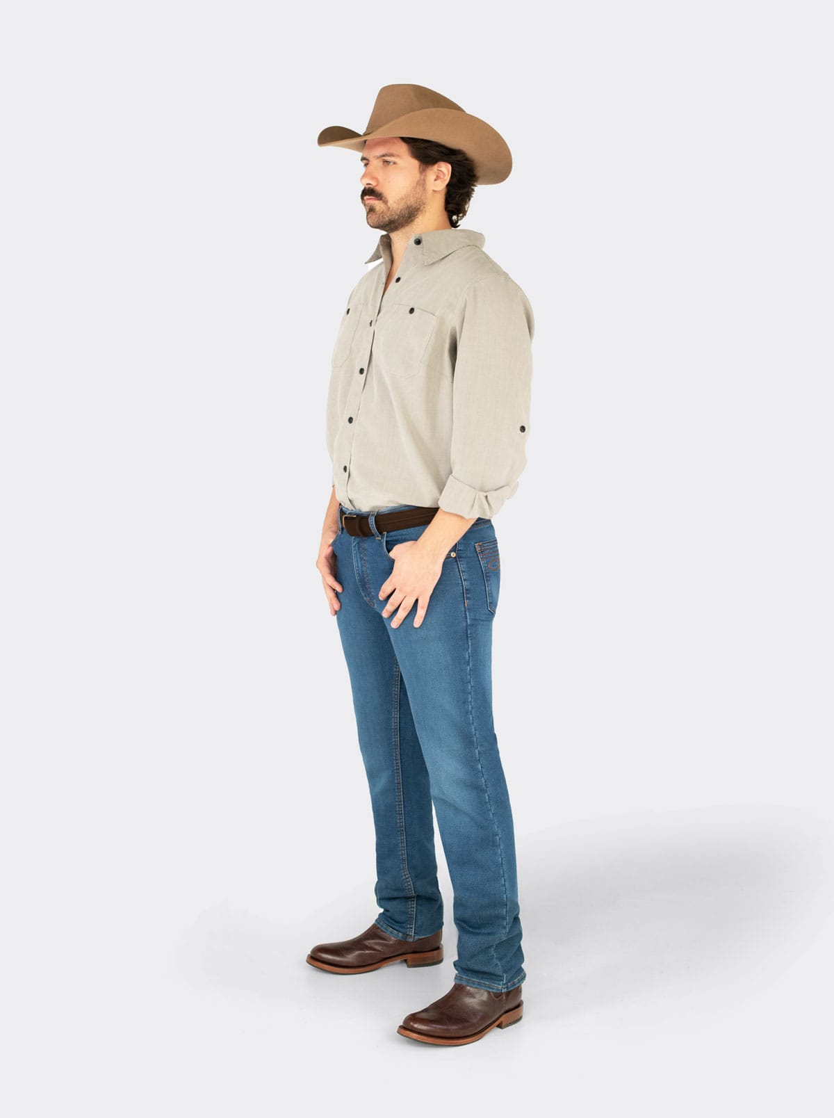 Pantalon Vaquero 7L FLEX Corte Regular Indigo Stone