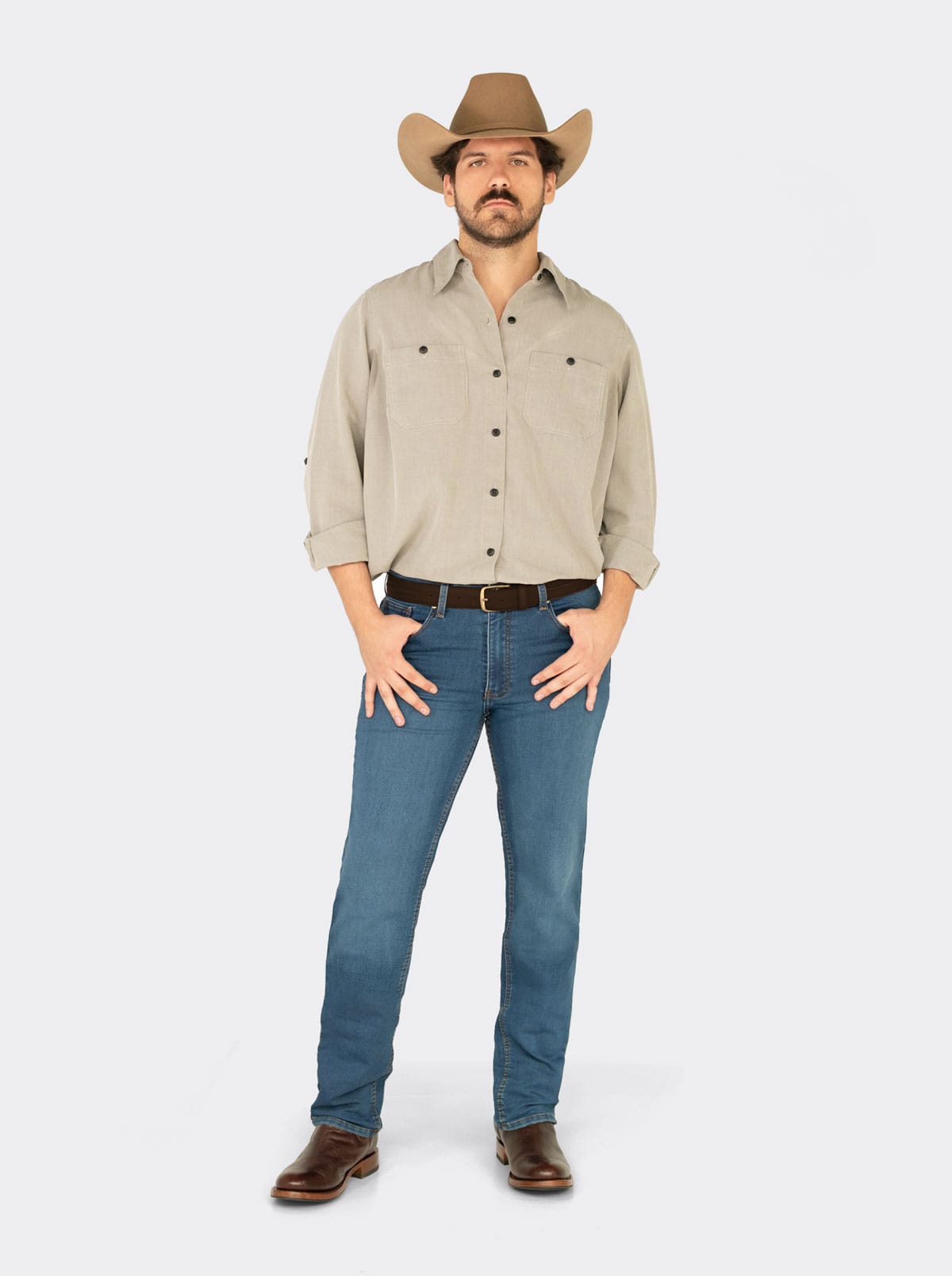 Pantalon Vaquero 7L FLEX Corte Regular Indigo Stone