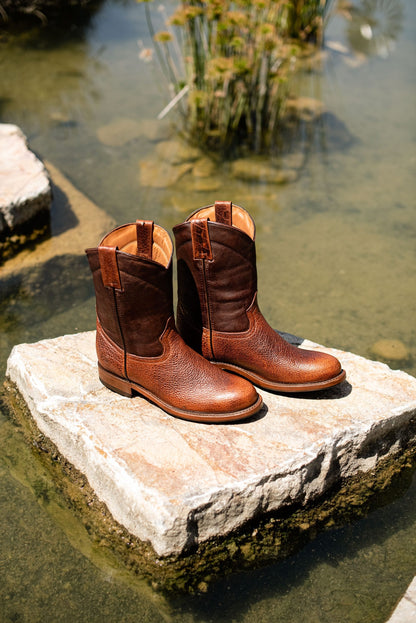 Bota Roper con Suela Doble Vida Antiderrapante Bisonte Americano Whiskey Estilo 1000